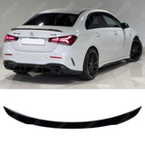 MERCEDES A CLASS SALOON (V177) 2018+ ’A35 A45 AMG STYLE’ REAR BOOT SPOILER IN GLOSS BLACK Spoiler