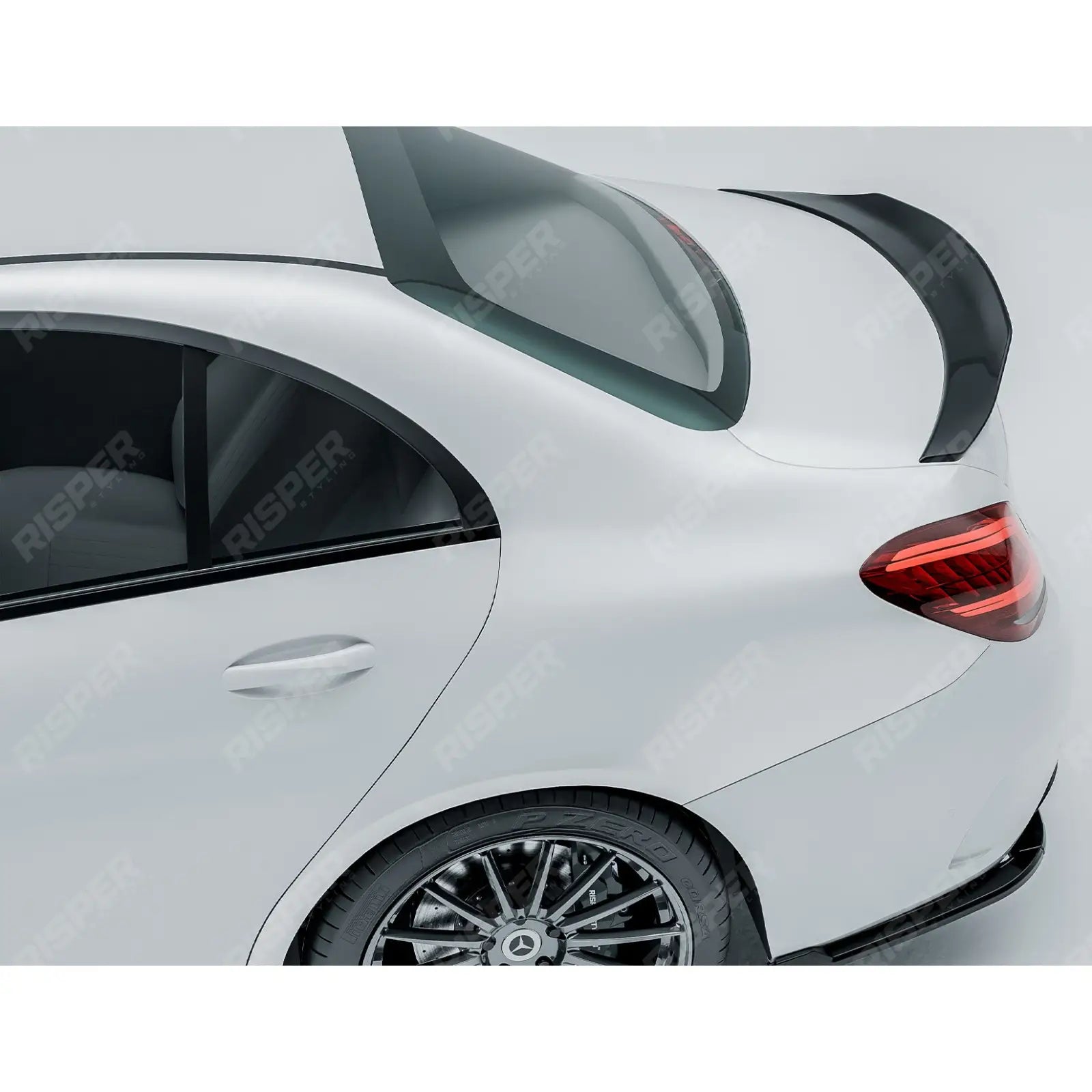 Mercedes C-Class W205 2014-2019 PSM Style Ducktail Spoiler In Gloss Black Spoiler
