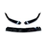 Mercedes C - Class W205 2019 - 2022 Facelift 'C63S Brabus Style' Front Splitter Lip - Gloss Black