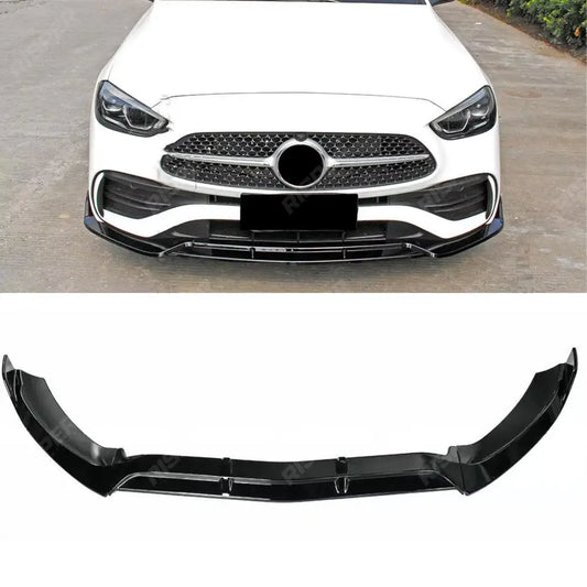 Mercedes C-Class W206 2022+ Brabus Style Front Splitter Lip In Gloss Black Front Splitter
