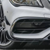 MERCEDES CLA C117 AMG LINE 2016-2019 FRONT SPLITTER LIP WITH CANARDS IN GLOSS BLACK Front Splitter