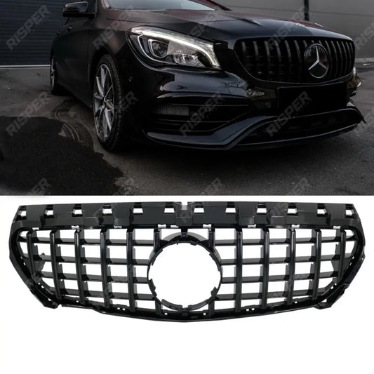 Mercedes CLA W117 2013 - 2015 Front Grill - Panamericana GT - R Style In Black