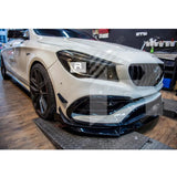 Mercedes CLA W117 2013 - 2019 Brabus Style Gloss Black 3 - Piece Front Splitter Lip