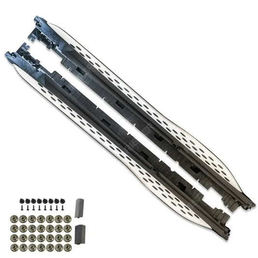 Mercedes GLC 2023 Onwards - Silver Side Step Running Boards