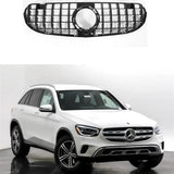 Mercedes Glc X253 2019-2022 - Panamericana Gt Style Upgrade Front Grill - Gloss Black Grilles
