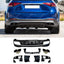 Mercedes GLE W167 2019+ AMG Line Rear Diffuser With Tips In Gloss Black Diffuser