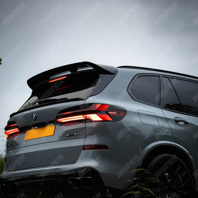 Mid Spoiler In Gloss Black For BMW X5 G05 2018 On Secondary image
