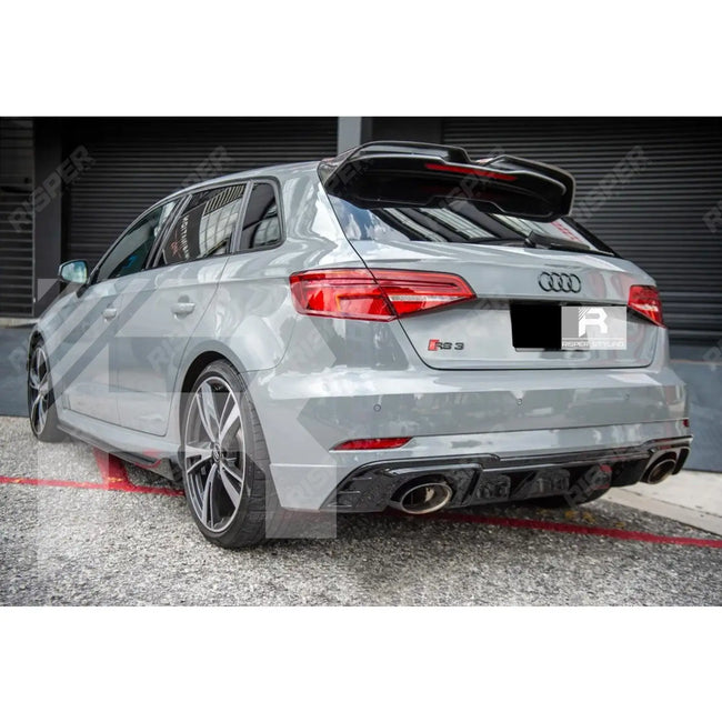Oettinger Style Gloss Black Rear Spoiler For Audi A3 8V Hatch 2014-2020 Secondary image