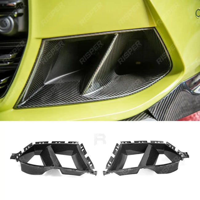 Pre Preg Carbon Fibre Performance Style Front Intake Ducts For BMW M3 M4 G80 G82 G83 Secondary image