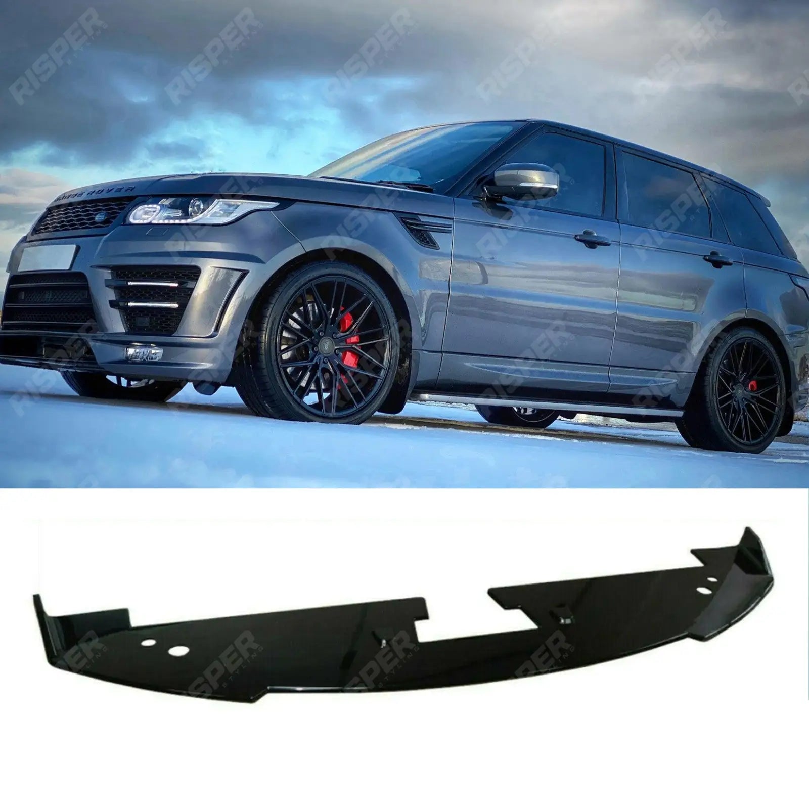 Range Rover Sport L494 Front Splitter In Black – For Lumma Kit Only