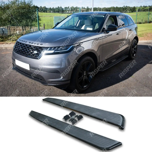 STX Style Running Boards Side Steps In Black For Range Rover Velar 2017 On Secondary image
