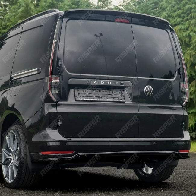 Rear Bumper Splitter in Gloss Black For Volkswagen Caddy MK5 2021+ Secondary image