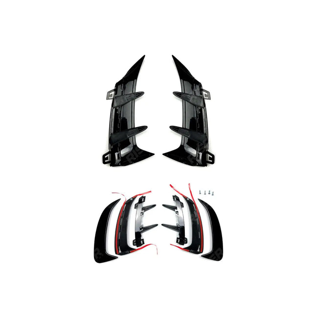 Rear Bumper Vents In Gloss Black For Mercedes A Class W177 2019+ Secondary image