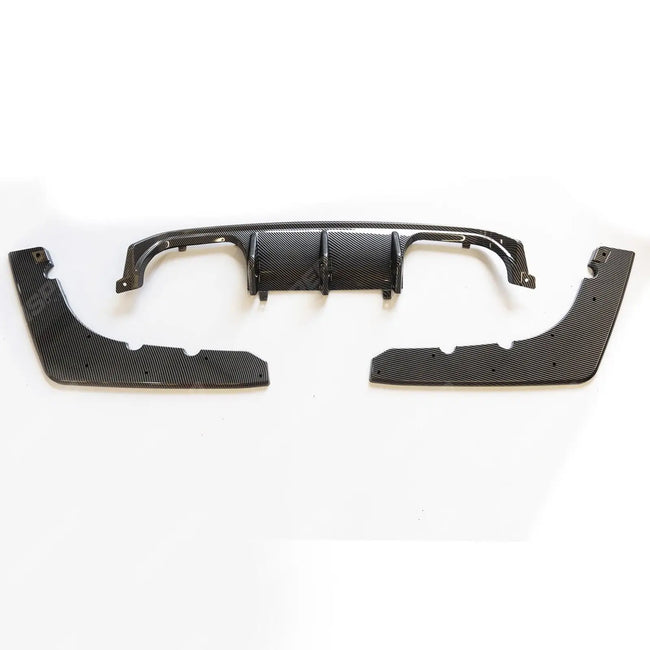 Rear Diffuser in Carbon Look For BMW M3 M4 Series F80 F82 V-Style Rear Secondary image