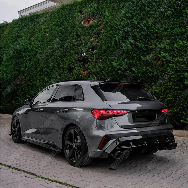 Rear Diffuser in Gloss Black For Audi A3 8y 2025 on S-line / S3 Sportback Secondary image