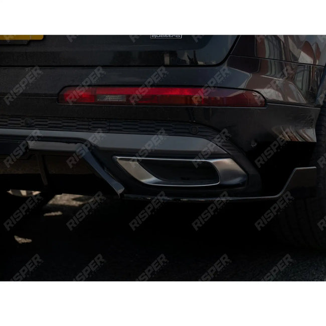 Rear Diffuser in Gloss Black For Audi Q7 S-line 2019+ Secondary image
