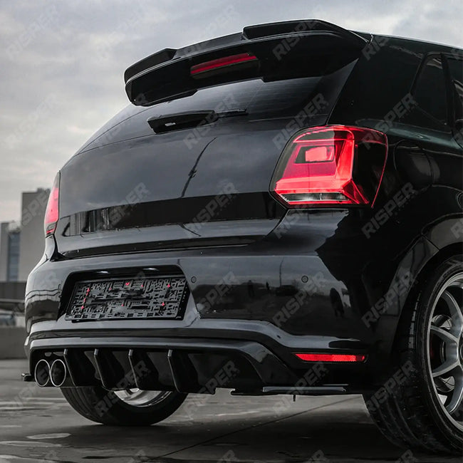 Rear Diffuser in Gloss Black For Volkswagen Polo Gti Mk5 2009-2014 Secondary image