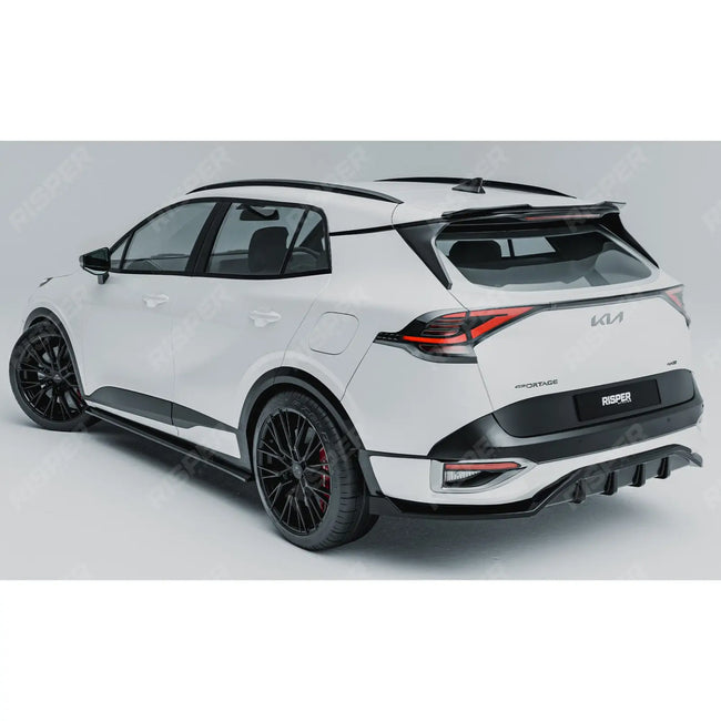 Rear Diffuser & Side Splitters Gloss Black For Kia Sportage MK5 GT Line 2021-2025 Secondary image