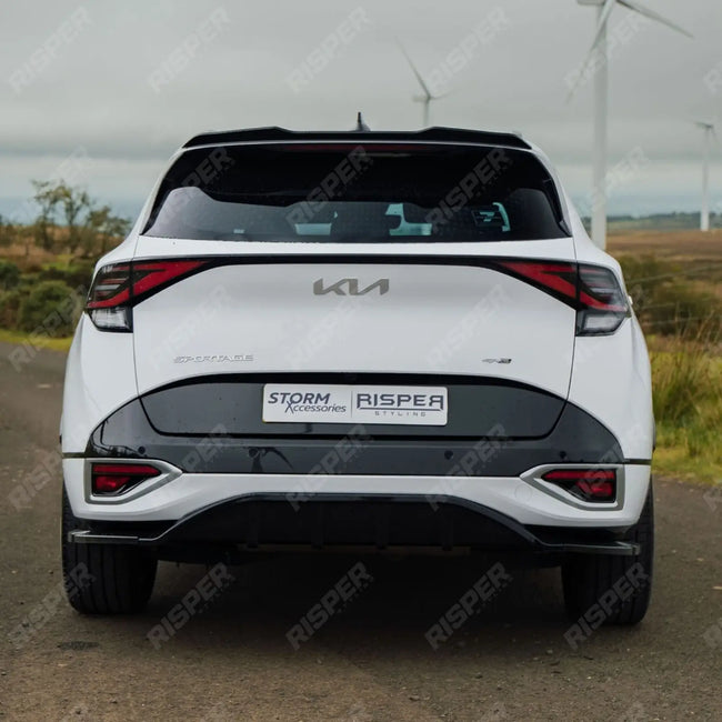 Rear Diffuser & Side Splitters Gloss Black For Kia Sportage MK5 GT Line 2021-2025 Secondary image