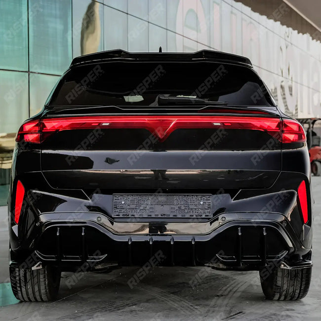 Rear Diffuser & Rear Side Splitters In Gloss Black Cupra Terramar MK1 2025 On Secondary image