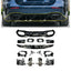 Rear Diffuser With Tips Gloss Black For Mercedes A Class AMG LINE 2018-2024 Hatchback A35 AMG - Diffuser