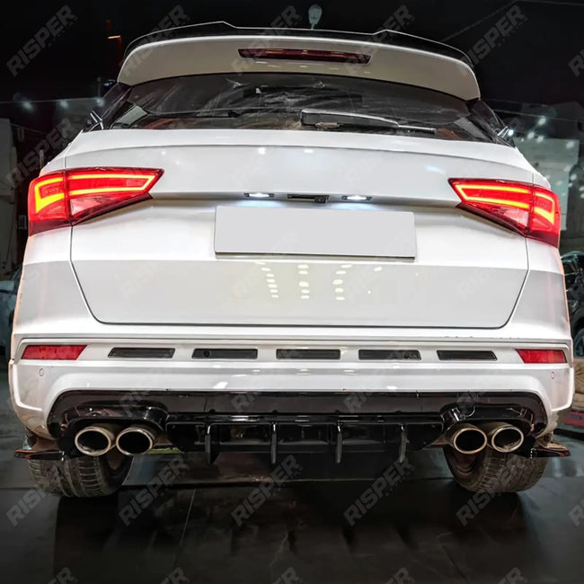 Rear Side Splitters in Gloss Black For Cupra Ateca Mk1 2018-2024 Secondary image