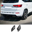 Cupra Ateca Mk1 2018 on Rear Side Splitters in Gloss Black - Rear Bumper Splitters