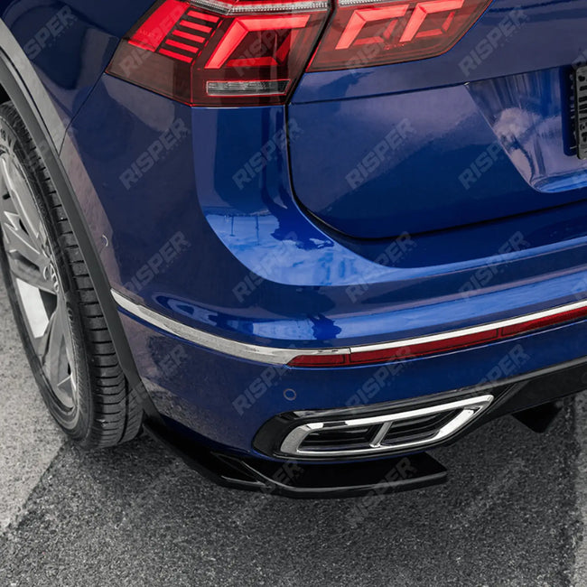 Rear Side Splitters In Gloss Black For Vw Tiguan R-Line 2020-2024 Secondary image