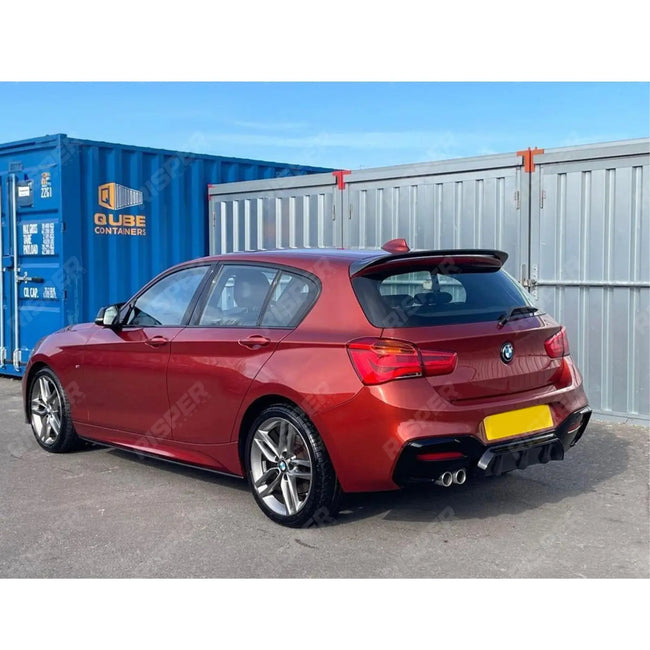 Rear Spoiler V2 In Carbon Look For Bmw 1 Series F20 M Sport 2011-2018 Secondary image