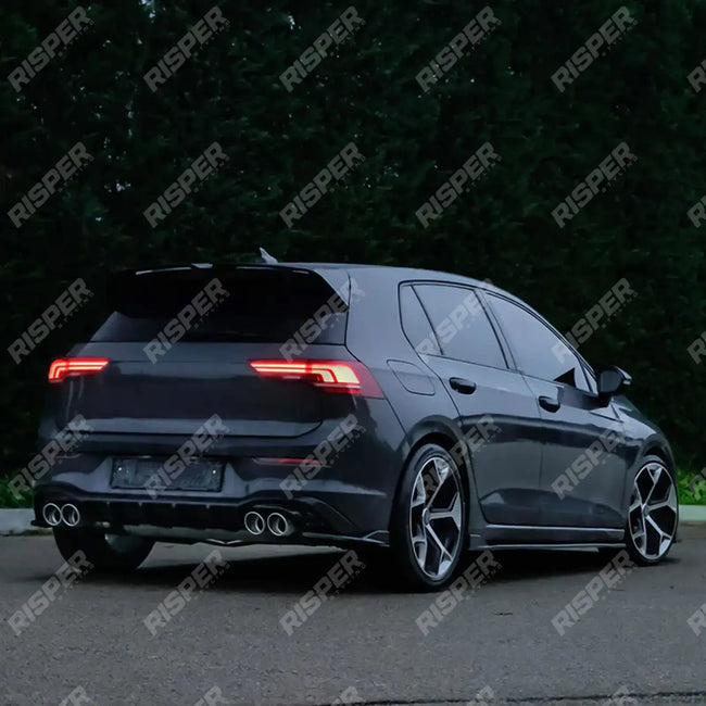 Rear Valance With Side Splitters in Gloss Black For VW Golf Mk8 Life / Match / Style Secondary image