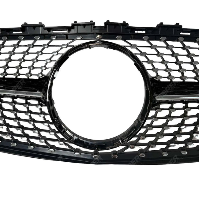Replacement Chrome Silver Grille - Diamond AMG Look For Mercedes Benz A Class W176 2016-2018 Secondary image