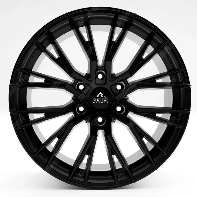 Ridge KN12 Satin Black 6X120 20 Inch Alloys With Tyre & TPMS Package 245/45/20 Secondary image