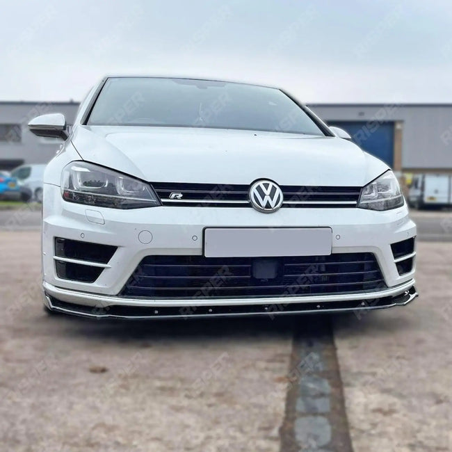 Risper Front Splitter In Gloss Black For VW Golf MK7/MK7.5 R 2017-2020 Secondary image