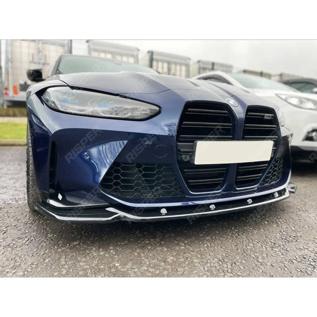 RISPER Front Splitter Lip in Gloss Black For BMW M4 G82 M3 G80 2021+ Secondary image