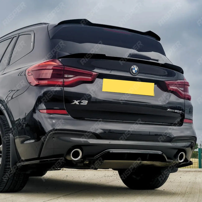 RISPER Rear Diffuser Lip Gloss Black For BMW X3 G01 M Sport 2018-2021 Secondary image
