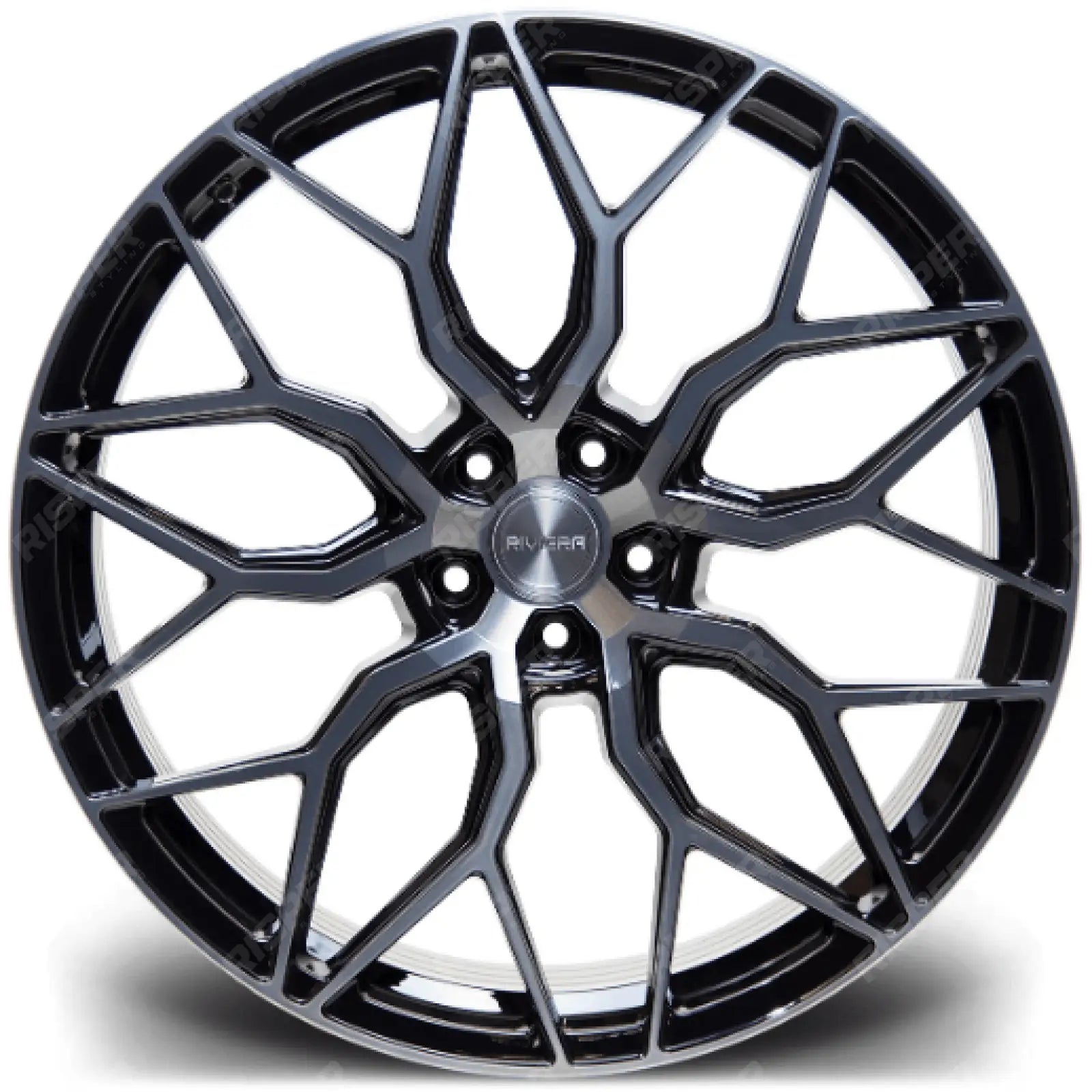 Riviera Rf108 Black Polished Dark Tint – 20 Inch Alloy – 5x120 - Qty1