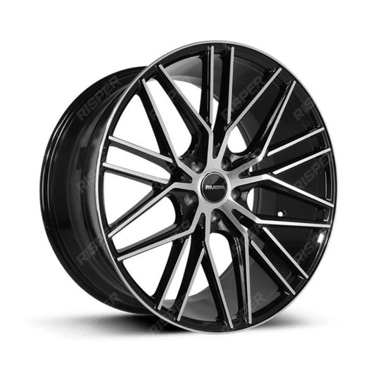 Riviera Rv130 Black Polished – 20 Inch Alloys – 5x120 - Qty1