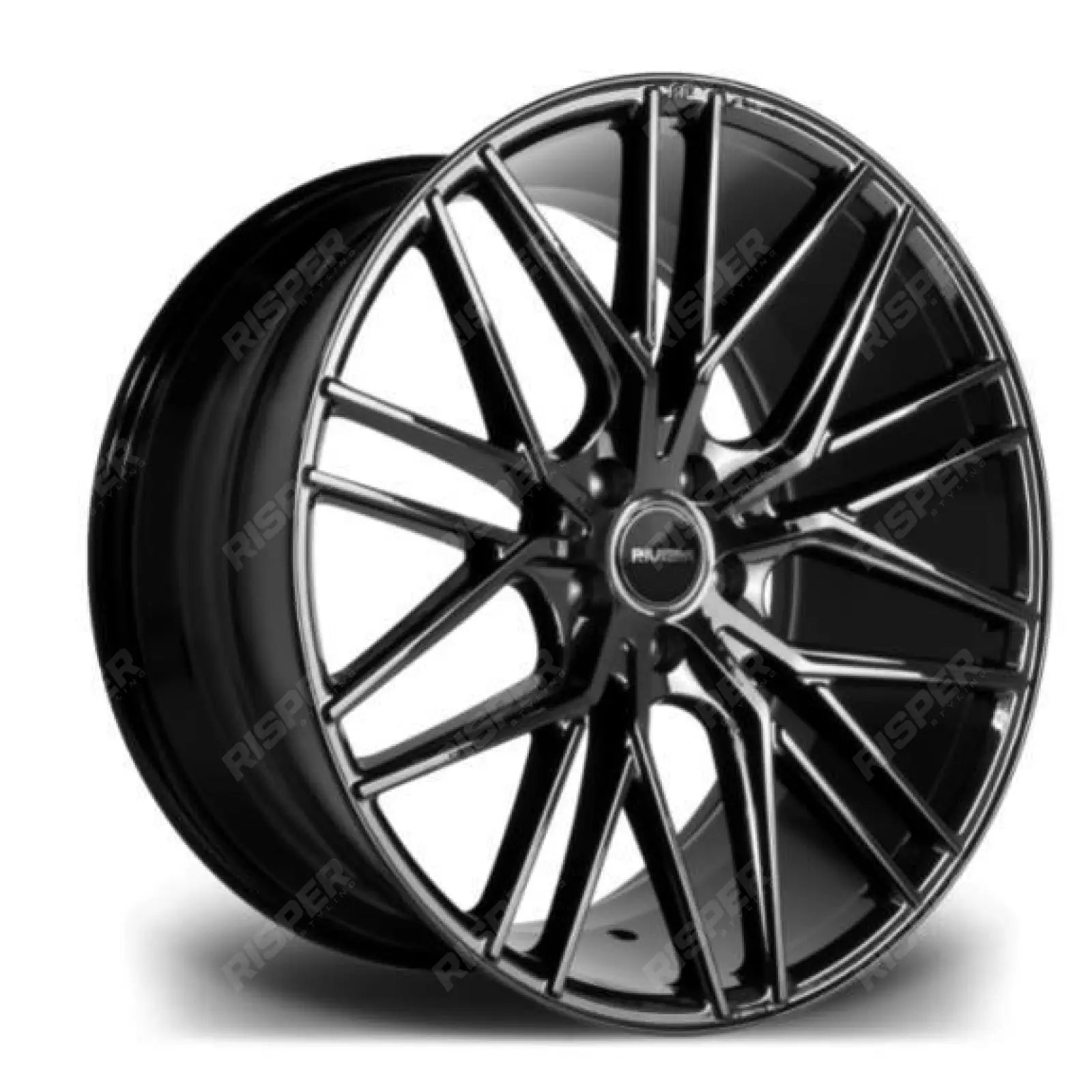 Riviera Rv130 Gloss Black – 20 Inch Alloys – 5x120 Staggered Width - Qty1