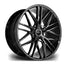 Riviera Rv130 Gloss Black – 20 Inch Alloys – 5x120 Staggered Width - Qty1