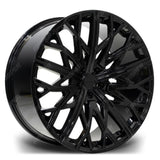 Riviera Rv131 Gloss Black 22 Inch Alloys – 5x120 - Qty1