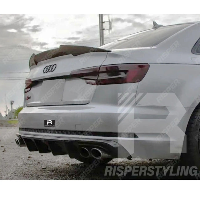 RS4 Style Rear Spoiler In Gloss Black For Audi A4 B9 2016-2019 Secondary image