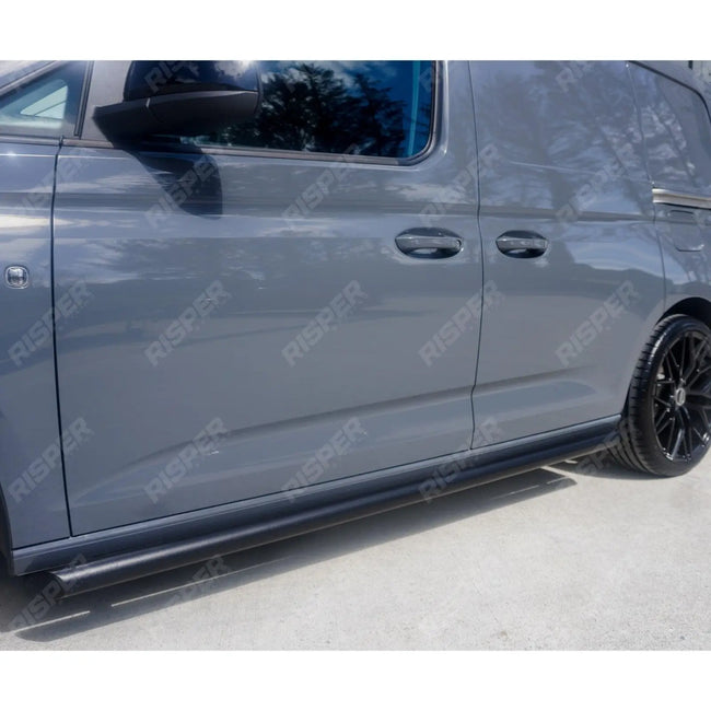 Side Bars Steps Angular Type Short Wheel Base Black 60mm For Vw Caddy 2021 On Secondary image