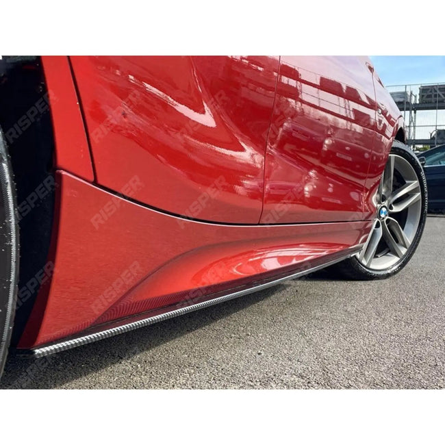 Side Skirt Splitters In Carbon Look For Bmw 1 Series F20 M Sport 2011-2019 Secondary image
