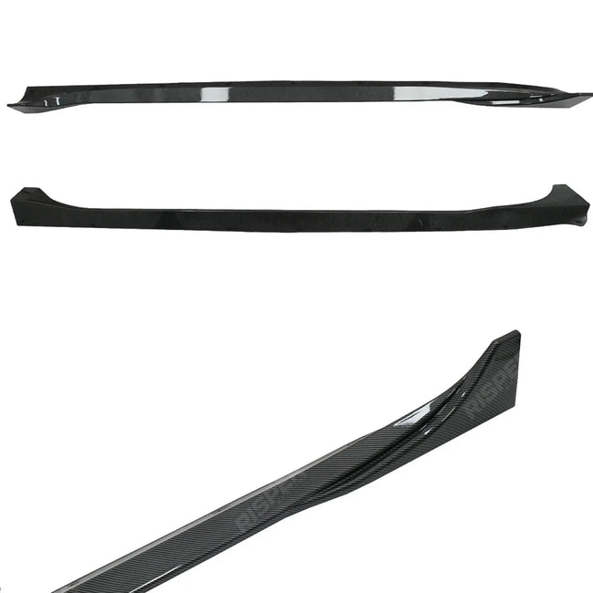 Side Skirts Pair In Carbon Look For Tesla Model 3 2018 - 2023 Secondary image