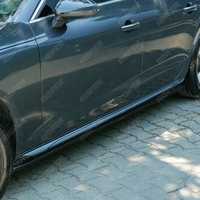 Side Skirts Set In Gloss Black For Audi A4 B9 Facelift 2019-2024 Secondary image