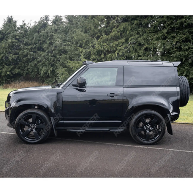 STX Style Gloss Black Roof Rails For Land Rover Defender 90 L663 2020 On Secondary image