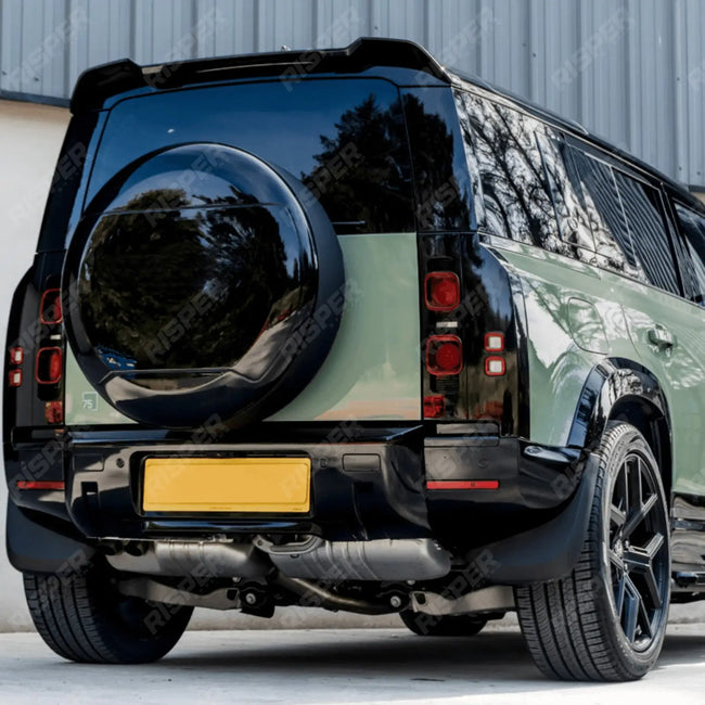 STX Style Rear Spare Wheel Cover Gloss Black For Land Rover Defender L663 90/110/130 2020 On Secondary image