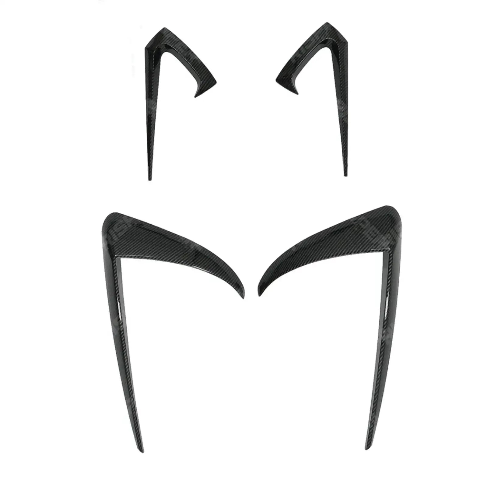 TESLA MODEL 3 2018 ON CANARD ACCENTS - IN CARBON LOOK Body Trims