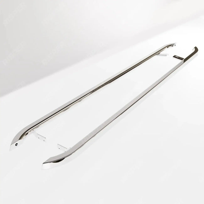 Trapezoid Side Bars In Stainless Steel For Ford Transit Custom MK2 LWB 2024 On Secondary image