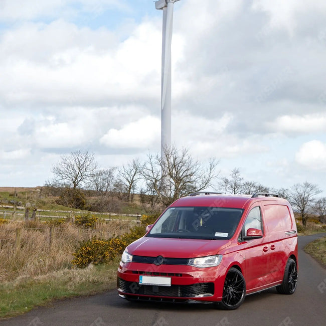 V2 Front Splitter Gloss Black For Vw Caddy 2021 On Secondary image